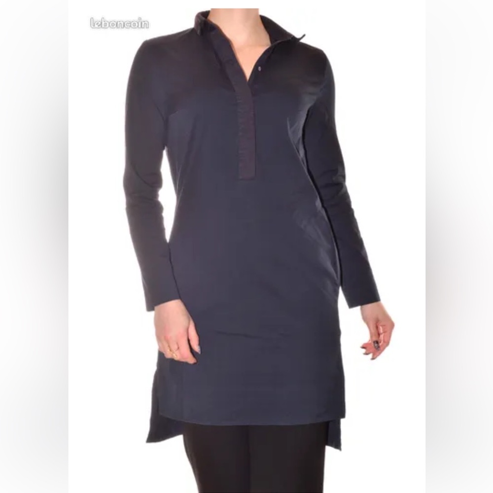 COS black Long Sleeve Shirt tunic dress size 8